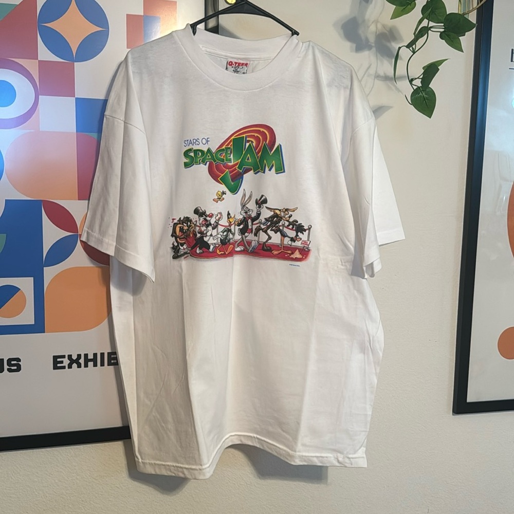 VINTAGE 90’s STARS OF SPACEJAM GRAPHIC TEE XL RARE USA MADE